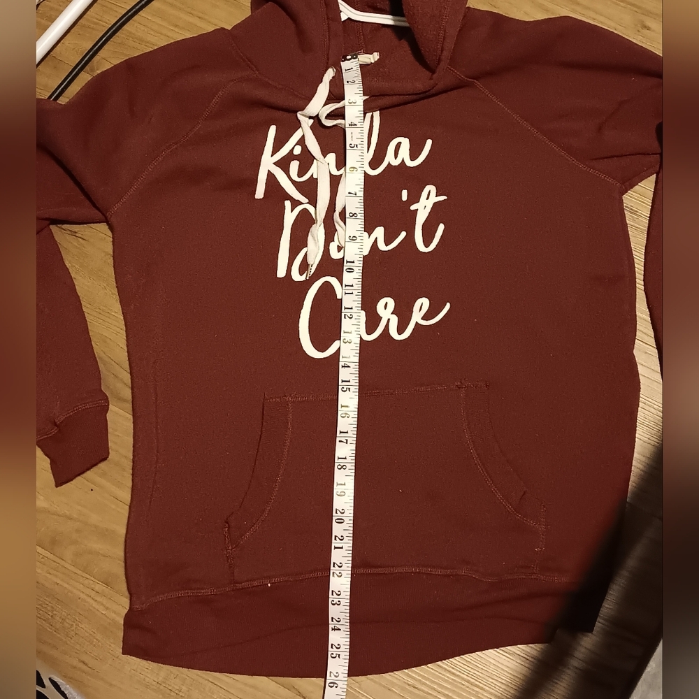 Burgundy Graphic Ardene Hoodie Size XL - Picture 6 of 7